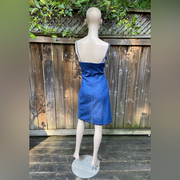 100% Cotton Blue Denim Dress - Picture 4 of 13